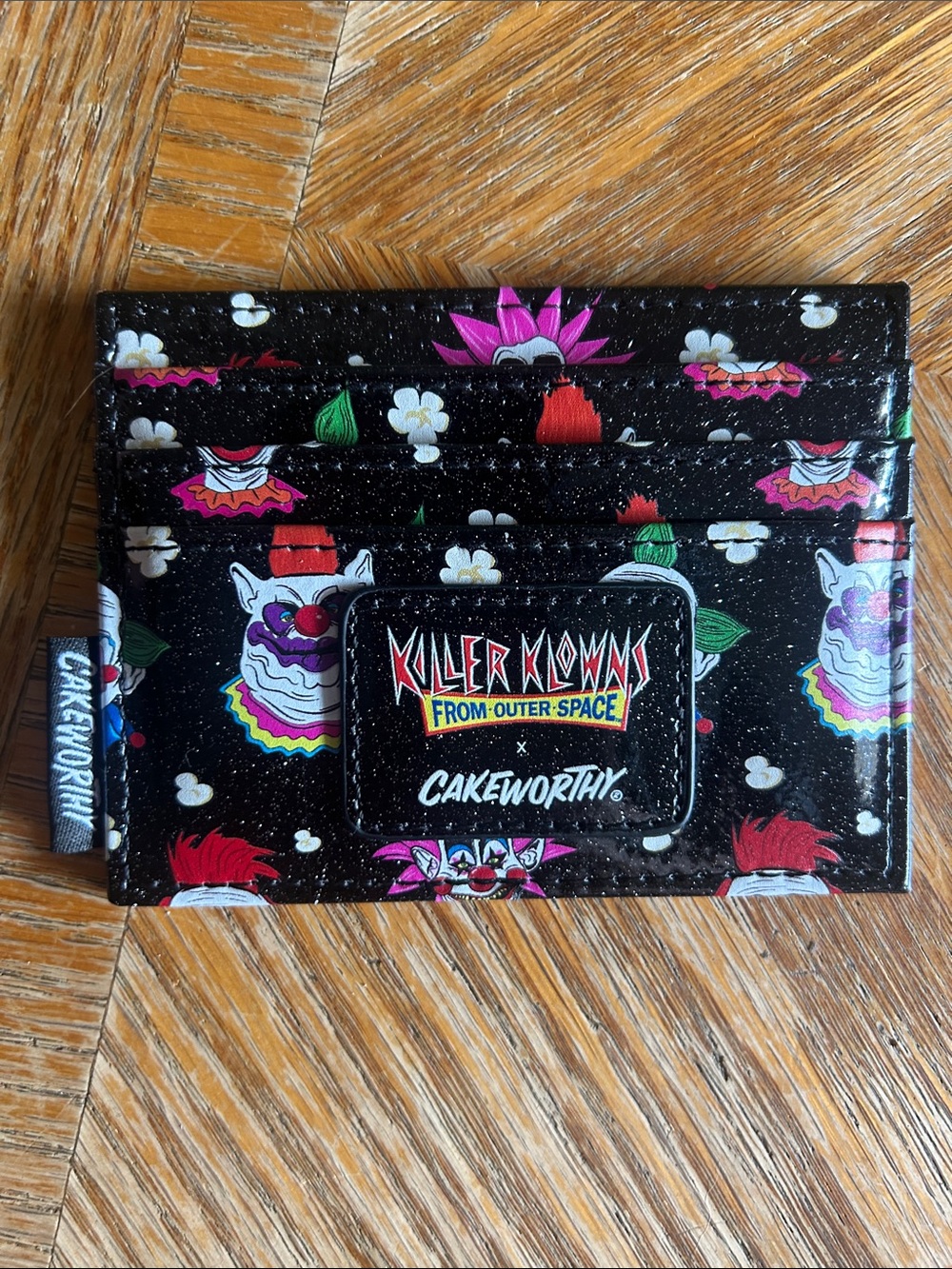 Cakeworthy Black 'Killer Klowns From Outer Space' Card Holder